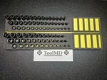 Snap-on Tools 84pc 3/8" Metric & Sae Impact Shallow / Semi Deep Master Set. Fixed Price $2499.00.