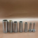 Snap-on Tools 7pc 3/8" Drive Sae 12pt Deep Standard Socket Set Sf081-sf261 Usa. Fixed Price $71.25.