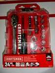 Craftsman 3/8 In. Drive Sae 6 Point Nano Mechanic's Tool Set 24 Pc. Cmmt12012. Fixed Price $71.25.
