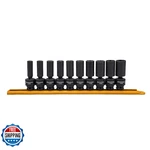 Gearwrench 10 Pc. 3/8 Inch Drive 6 Pt. Deep Universal Impact Socket Set, Metric. Fixed Price $102.50.