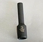 Matco "adv" Adp66v, 1/4" Dr. 3/16" Impact Socket, 2" Deep, 6 Point.. Fixed Price $15.49.