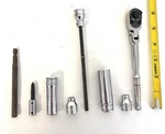 Snap On Tool Lot Fcf72 Flex Head Ratchet +sfsm11 Sfsibi Fs081 F-101 Tmp-12a Fa6l. Fixed Price $189.99.