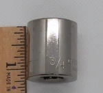 Craftsman 3/8" Drive 3/4" 12 Point Shallow Socket Sae G2 44337 Usa Nos. Fixed Price $9.83.
