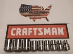 Craftsman 3/8" Drive Sae 6 Point Shallow Sockets Series Cmmt You Choose Size. Fixed Price $5.99.