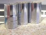 Vintage Craftsman 1/2" Drive 19/32" 21/32" 25/32" Flying =v=sockets Usa. Fixed Price $39.99.