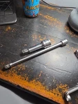 Snap On 2 Piece 1/2" 3" Long And 3/8" 8" Drive Extensions Sxw3 , Fxw8. Fixed Price $52.00.