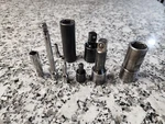 Assorted 9pc Automotive Sockets - Snap On, Matco Tools Impact & Chrome. Fixed Price $108.00.