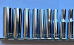 Vintage Sears Craftsman 944454 10-piece Deep 1/4 Inch Drive Six Point Socket Set. Fixed Price $27.97.