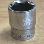 Cornwell Tools 18mm Shallow Socket 3/8" Drive 6 Point Bluepower Cbp212m. Fixed Price $12.95.