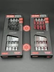 Icon 3/8 In. Drive Sae + Metric Professional Long Ball Hex Bit Socket Set -2pk. Fixed Price $82.75.
