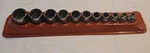 Snap-on Tools Usa 3/8" Drive Sae Shallow 12 Point Chrome Socket Set 211fy. Fixed Price $139.00.