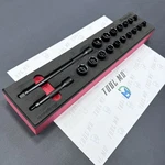 Snap-on Tools New 19pc 1/4" Drive Power Socket And Extension Set 119ntmle. Fixed Price $399.95.