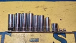 Snap-on 3/8" Drive Metric Deep Sockets On Socket Rail. Fixed Price $90.00.