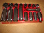 Mac Tools 3/8 Dr. Sae Tool Set,std. & Deep Impact 17 Pc.. Fixed Price $328.00.
