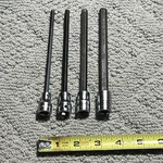 Snap-on 3/16"-3/8" Fa6l-fa12l 3/8" Drive Sae Hex Bit Socket Driver 4 Pc Set Usa. Fixed Price $80.00.