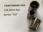 Craftsman 3/8 Drive Shallow Sae 6pt Sockets - Sizes 1/4"-7/8" G2 Choose Usa. Fixed Price $2.85.