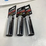 (lot Of 3) Gearwrench 80790 1/2" Drive 19mm Metric Deep Wall Sockets. Fixed Price $24.95.