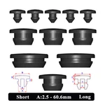 2.5-60.6mm Black Snap-on Rubber Hole Plug Blanking End Cap Tube Bung Long/short. Fixed Price $7.95.