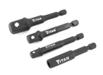 Titan 12002 4pc Hex Shank Impact Socket Adapter & Magnetic Bit Holder. Fixed Price $9.78.