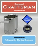 Used Craftsman Shallow Socket Sae 1/2" Drive 1-1/4" 12 Point Cmmt47517. Fixed Price $11.99.