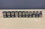 Snap-on Tools Usa 11pc 1/2" Drive 12-point Metric 10 - 21 Shallow Socket Set. Fixed Price $111.99.