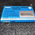 Hdc 12 Piece Hex And Driver Bit, Socket Set Vintage W Box. Fixed Price $28.99.