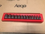 New Snap-on 13 Pc 1/2" Drive Sae Flank Xtra Shallow Socket Set 313ytwy. Fixed Price $439.99.