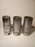 Vintage Bonney Standard Deep 12pt. Socket Set 1" Ld32t ,1"1/16 Ld34 ,1"1/8 Ld36. Fixed Price $24.99.