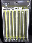 7pc Long Reach Hex Bit 3/8" Set, Master Mechanic, 228028 Sae 30 Degree Angle Tip. Fixed Price $29.99.