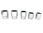 Partial Set Of Proto Professional S.a.e. 1/2 Drive Shallow Well 6pt Sockets (5). Fixed Price $50.00.