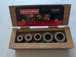 Craftsman 52161 Bolt-out Damaged Bolt/nut Remover 5 Pc Set In Homemade Wood Box. Fixed Price $18.45.