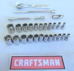 Craftsman Usa Tools Ratchet Universal Swivel Extension Socket Set Metric Sae. Fixed Price $89.96.