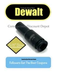 Dewalt Easy Read 3/8" Drive In. Deep 6 Point Black Impact Socket 19-163. Fixed Price $11.96.