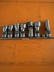 Snap On Sae Universal Swivel Socket Set 3/8" Drive 6pt & 12pt 7/16 -3/4" 206afs. Fixed Price $90.00.