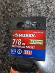 Husky 7/8 Deep Impact Socket 6 Point 1/2 Inch Drive. Fixed Price $9.85.