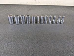 #bn947 Snap-on Tools 112tmmsy 12pc Metric 1/4" Drive Semi-deep Socket Set 5-15mm. Fixed Price $139.95.