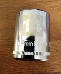 Craftsman Z-al 14mm Socket 6 Point 1/4" Drive 34611 Easy Read (stamped & Etched). Fixed Price $9.50.