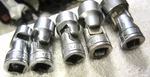 5 Pc Snap On 3/8 Dr 6 Point Sae Shallow Chrome Swivel Socket Set Usa Tool Vtg. Fixed Price $69.66.