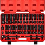 *sealed* 02448a 1/2" Drive Master Impact Socket Set, 65 Piece, Standard Sae. Fixed Price $144.99.