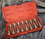 Mac Tools Sxab15b 15-pc 3/8" Drive Sae & Metric Speed Ball End Hex Bit Set Used. Fixed Price $115.95.