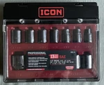 Icon Professional Standard Impact 13 Piece Socket 1/2 Drive Set Sae 13ss-13. Fixed Price $84.00.