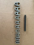 Matco 3/8 Drive Crowfoot Wrench Set 6pt 10-19mm. Fixed Price $150.00.