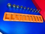 Snap On 1/4" Drive 12-point Sae Shallow Socket Set W/collectable All Metal Tray. Fixed Price $170.00.