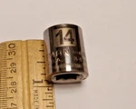 Vintage Craftsman 3/8" Drive 14mm 12 Pt Shallow Socket Easy Read 34645 G2d Usa. Fixed Price $10.63.