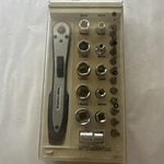 Task Force 1/4" Drive Ratchet Sockets And Driver Bit Set With Case. Fixed Price $15.00.