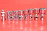 Snap-on 3/8 Drive 9 Piece Standard 3/8" - 7/8" Shallow Universal Socket Set. Fixed Price $245.95.