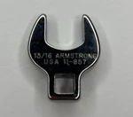 Armstrong 11-857 Crowfoot Wrench Sae Size 13/16" - 3/8" Drive Made In Usa. Fixed Price $9.99.