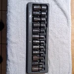 Snap-on 12 Piece 3/8 Drive Swivel Impact Socket Set , Used.. Fixed Price $350.00.