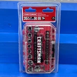 Craftsman Cmmt12005lz Sae & Metric Bit Driver Set 35 Pc 1/4" Drive Portable Case. Fixed Price $26.95.