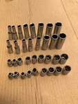 Matco Silver Eagle 4 Socket Sets (2 Metric & 2 Sae), 1/4"drive (34 Pieces). Fixed Price $165.00.